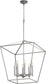 22"W Gabriel 8-light Entry Foyer Hall Chandelier Classic Nickel