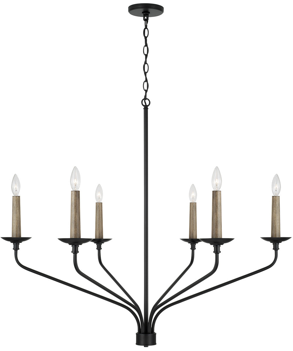 Wilder 6-Light Chandelier Matte Black