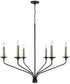 Wilder 6-Light Chandelier Matte Black