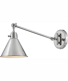Arti 1-Light Single Light Sconce in Polished Nickel