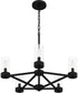 Villa 5-light Chandelier Earth Black