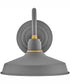 Foundry Classic 1-Light Small Gooseneck Barn Light in Dark Matte Grey