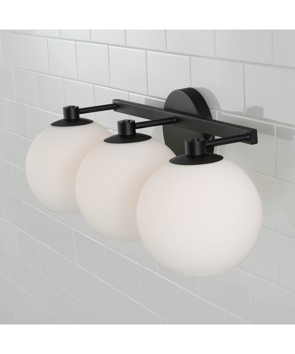 Ansley 3-Light Vanity Matte Black