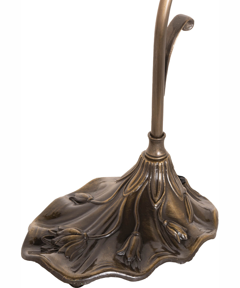 15" High Blue/White Tiffany Pond Lily Accent Lamp