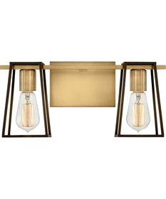 Filmore 2-Light Vanity in Heritage Brass