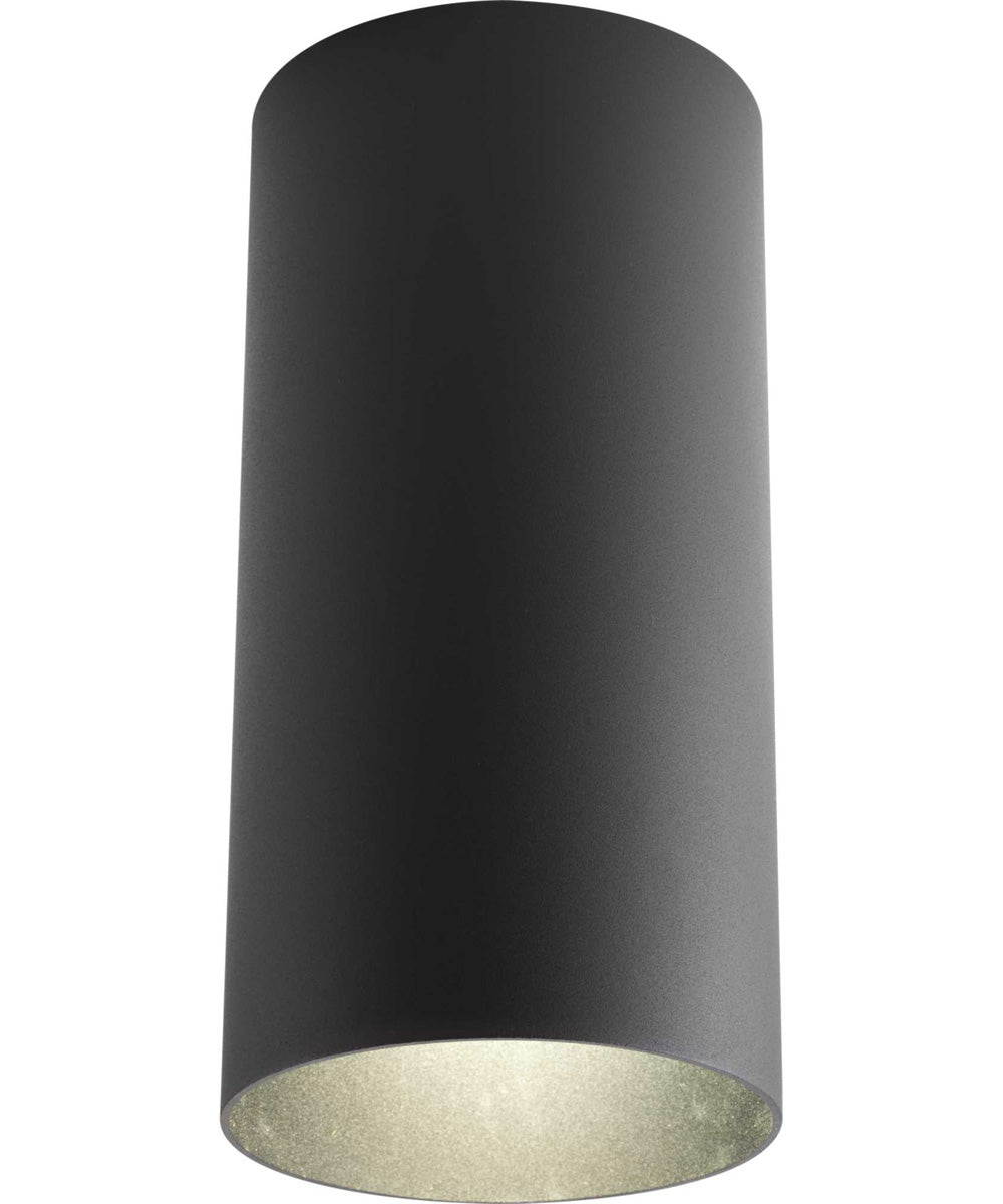 6" Outdoor Ceiling Mount Cylinder Black