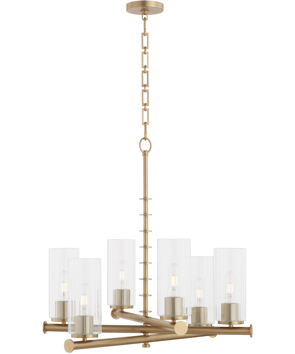 Tamara Day's Mercier 6-light Chandelier Aged Brass