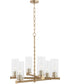 Tamara Day's Mercier 6-light Chandelier Aged Brass