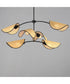 Bonnet 6-Light Chandelier Black