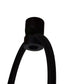 1 Light Swag Plug-In Pendant 16"w Textured Oatmeal Shade, 17' Black Cord