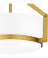 Quoizel Semi-Flush Mount Medium 2-light Semi Flush Mount Aged Brass