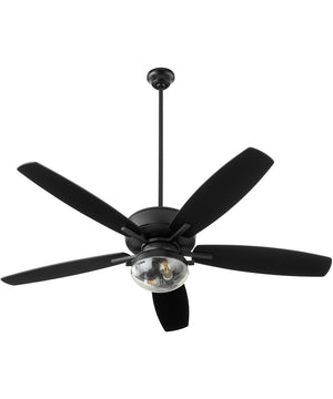 52" Breeze Patio 2-light Indoor/Outdoor Ceiling Fan Matte Black
