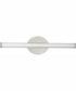 Phase 3 24 in. Medium Modern 3CCT Integrated LED Linear Vanity Light Brushed Nickel