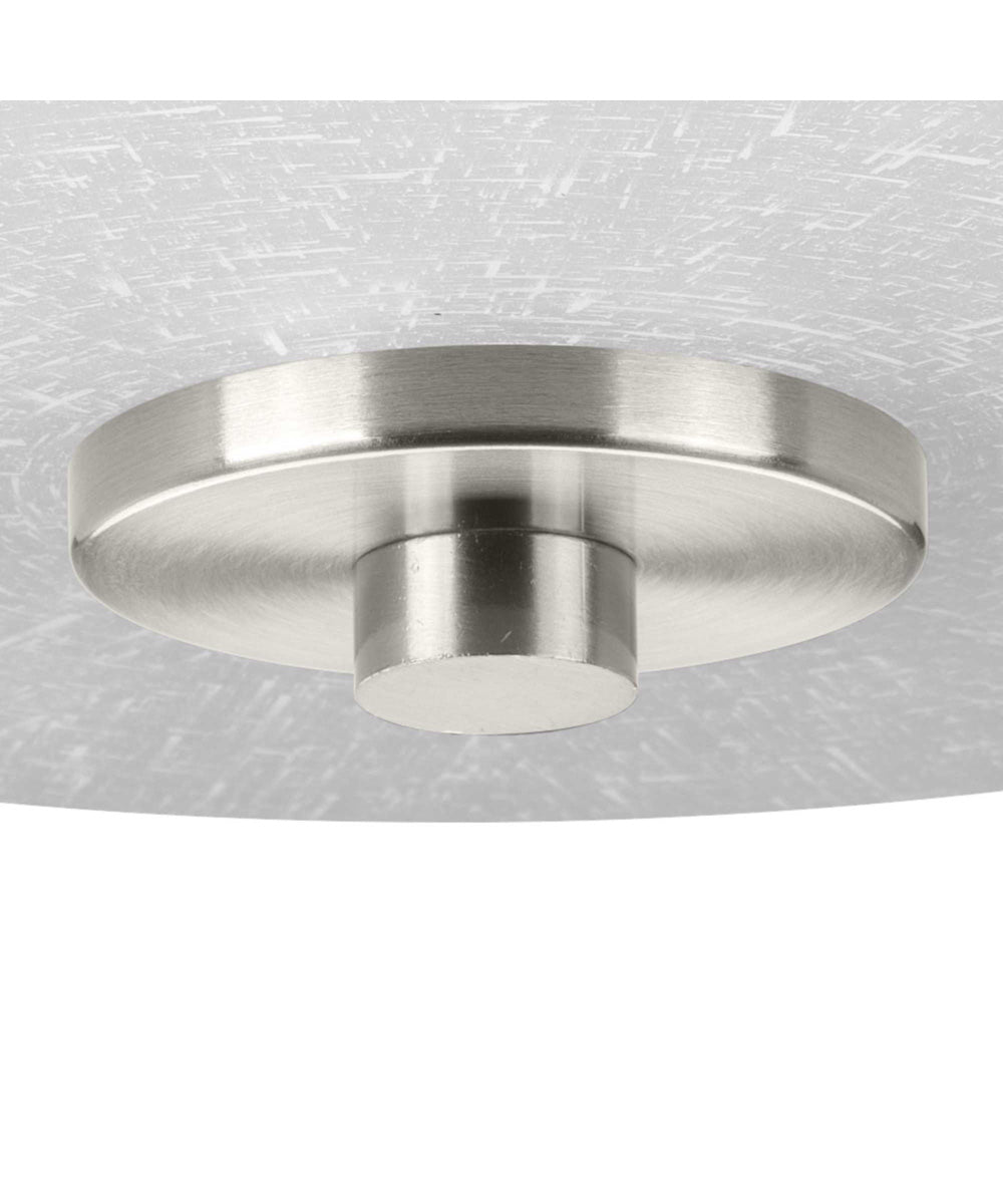Alexa 2-Light 12-1/4" Semi-Flush Brushed Nickel