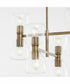 Relo 8-light Chandelier Dark Brass