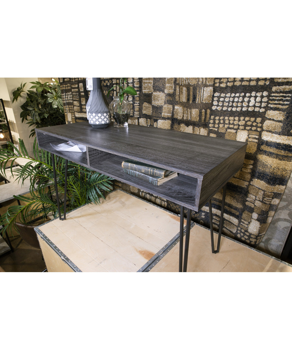 Strumford Home Office Desk Charcoal/Black
