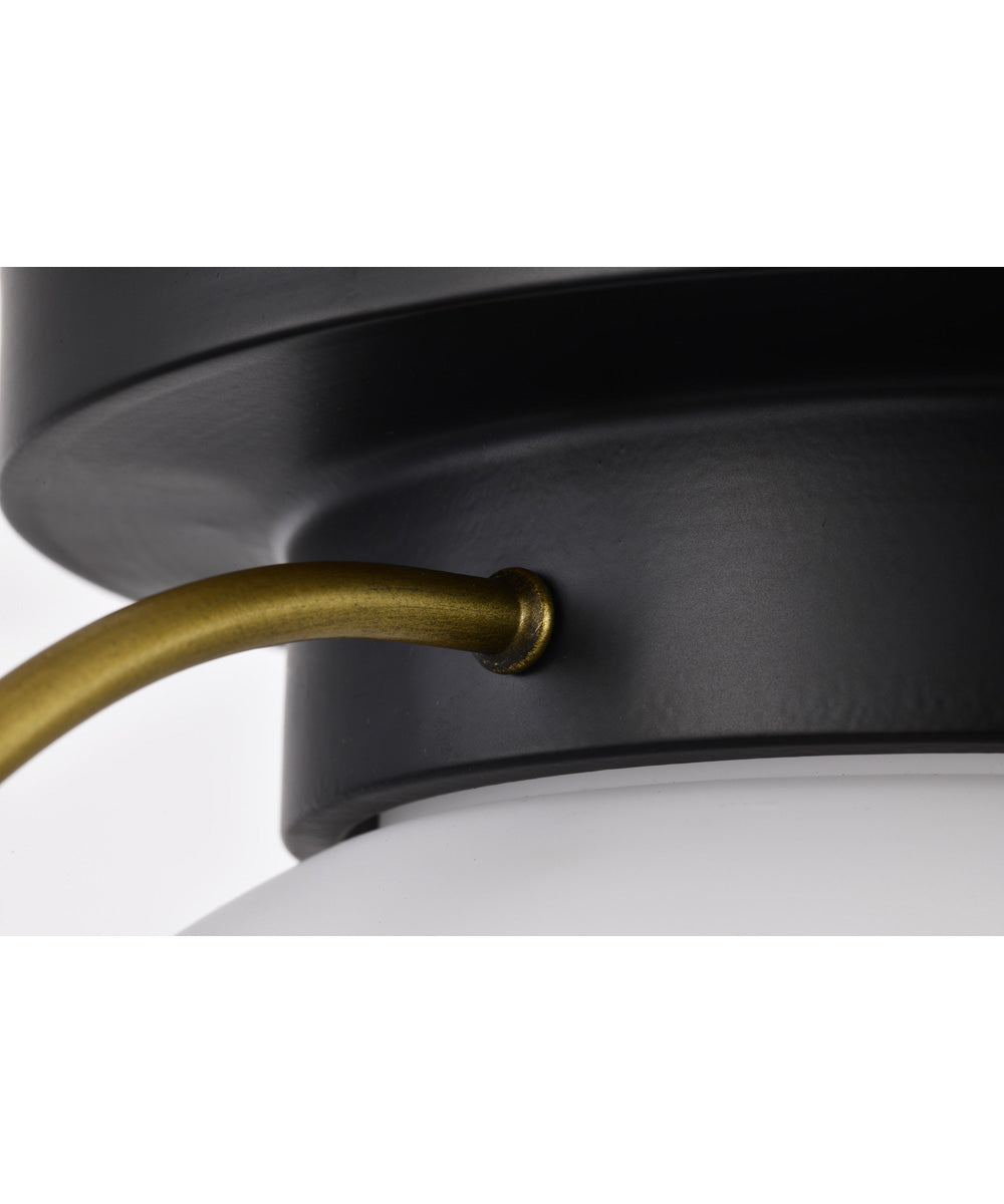 Lakeshore 1-Light Close-to-Ceiling Matte Black