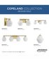 Copeland 3-Light Vanity Mid-Century Modern Vanity Light Brushed Gold