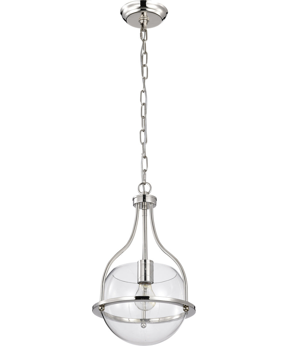 Amado 1-Light Pendant Polished Nickel