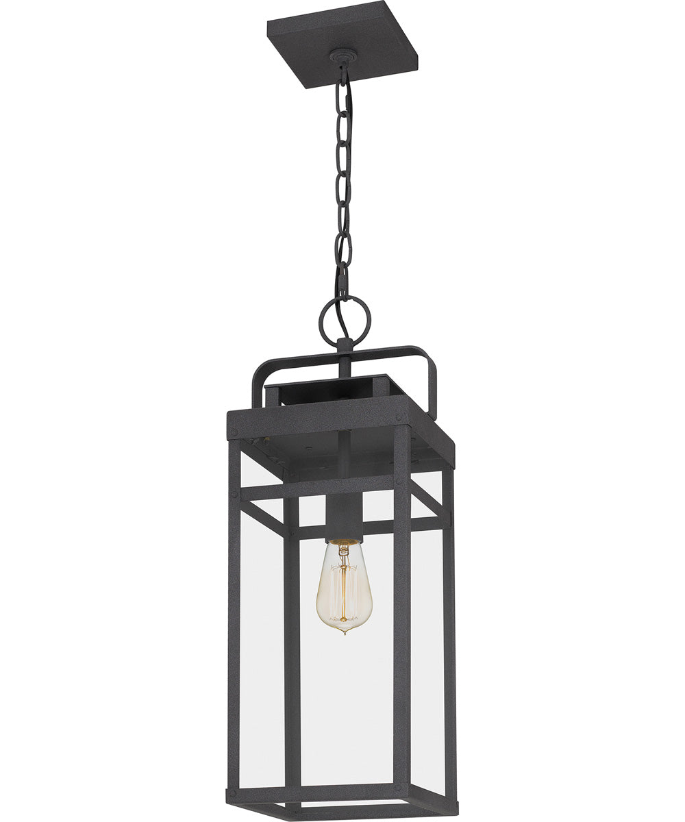 Keaton Large 1-light Outdoor Pendant Light  Coastal Armour Aluminum Mottled Black