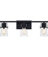 Knox Large 3-light Bath Light Matte Black