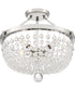 Teresa 4-light Semi Flush Mount Polished Nickel