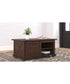 18"H Camiburg Rectangular Cocktail Table Warm Brown