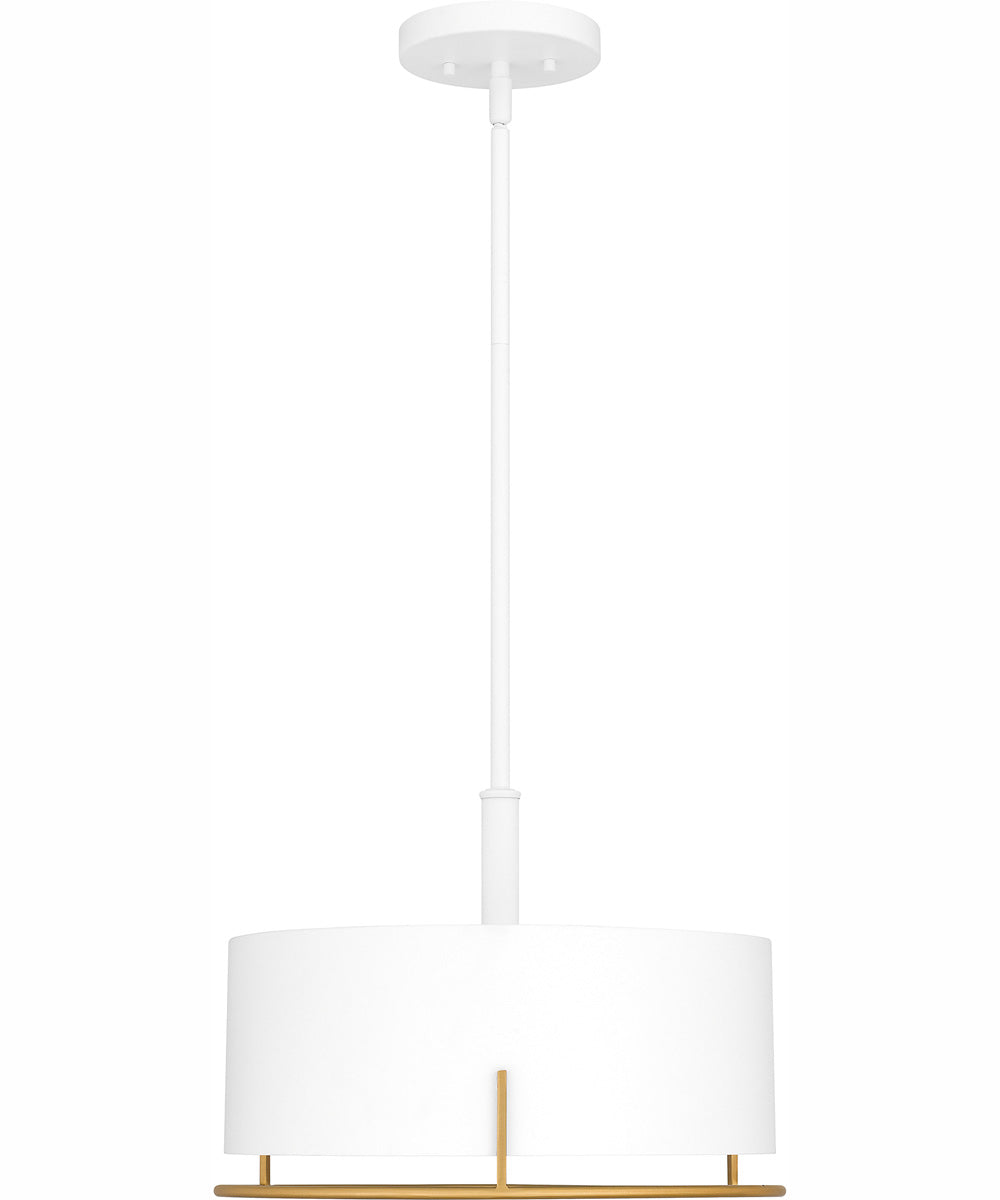Quoizel Pendant Large 3-light Pendant White