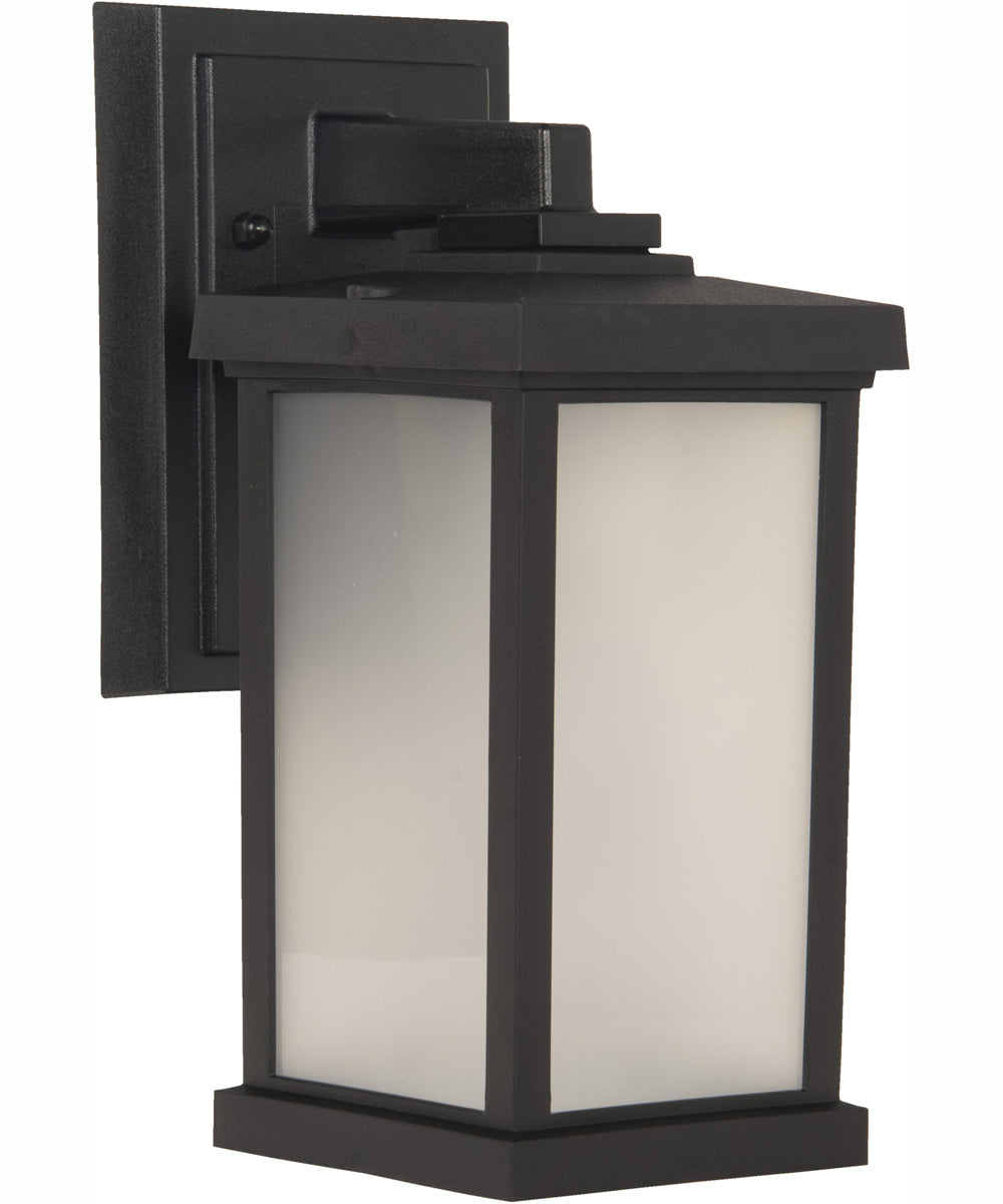 Resilience Lanterns 1-Light Outdoor Wall Lantern Matte Black