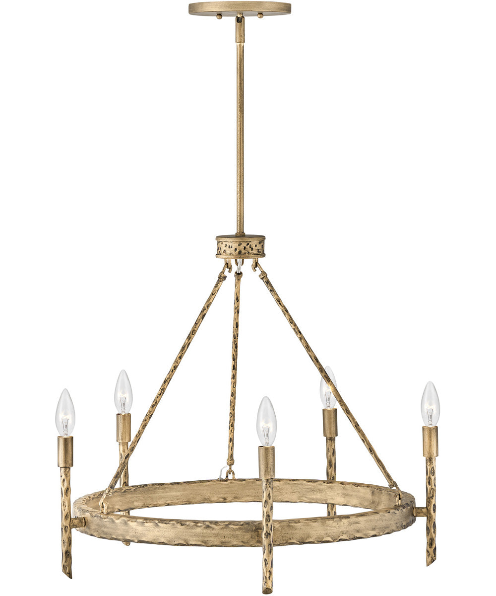 Tress 5-Light Medium Single Tier in Champagne Gold