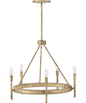 Tress 5-Light Medium Single Tier in Champagne Gold