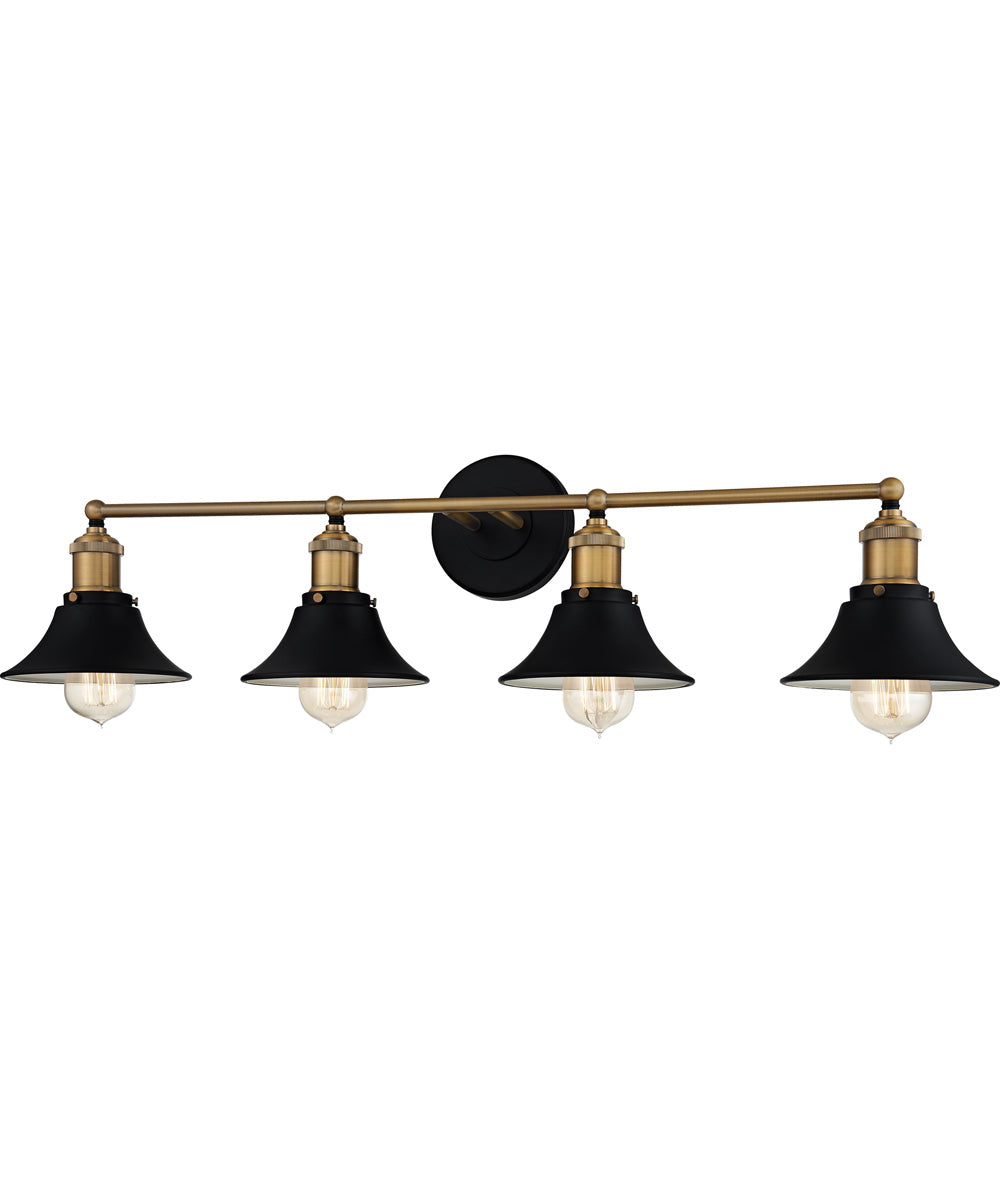 Trafalgar Extra Large 4-light Bath Light Matte Black