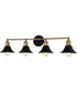 Trafalgar Extra Large 4-light Bath Light Matte Black