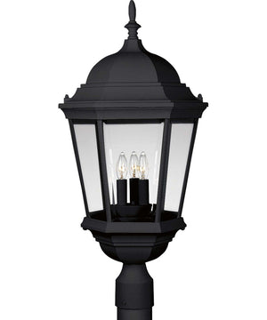 Welbourne 3-Light Post Lantern Textured Black