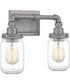 Squire Medium 2-light Bath Light Galvanized