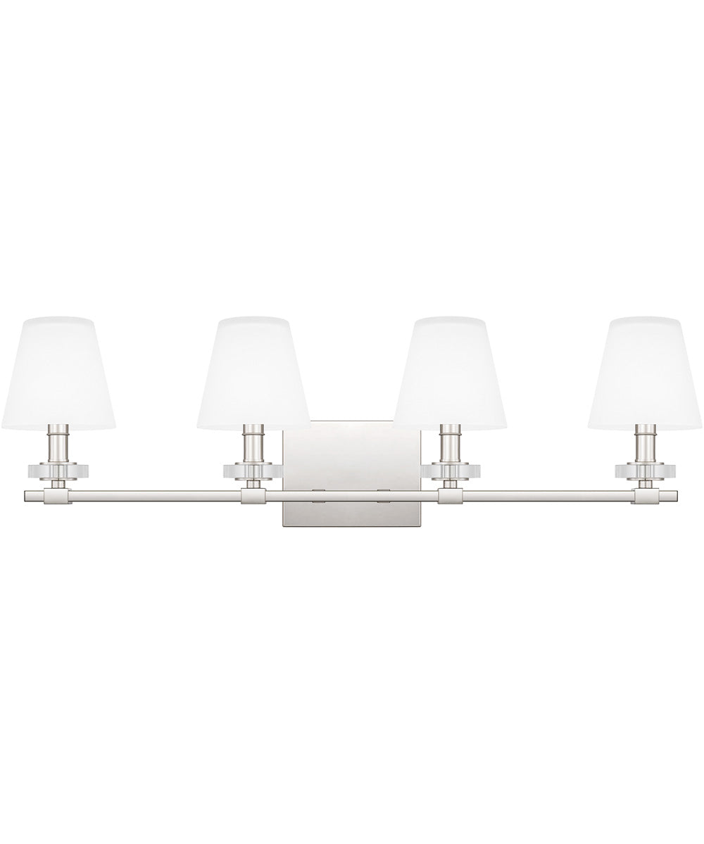 Kelsey Glen Extra Large 4-light Bath Light Polished Nickel
