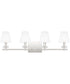 Kelsey Glen Extra Large 4-light Bath Light Polished Nickel