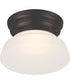6"W Bogie 1-Light LED Close-to-Ceiling Mahogany Bronze
