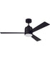 52" McCoy 1-Light Ceiling Fan (Blades Included) Flat Black