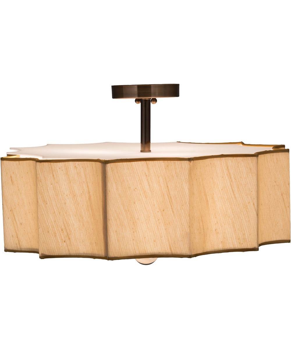 22"W Arevik Semi-Flushmount