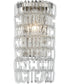 Glass Ribbon 1-Light Wall Sconce Polished Nickel