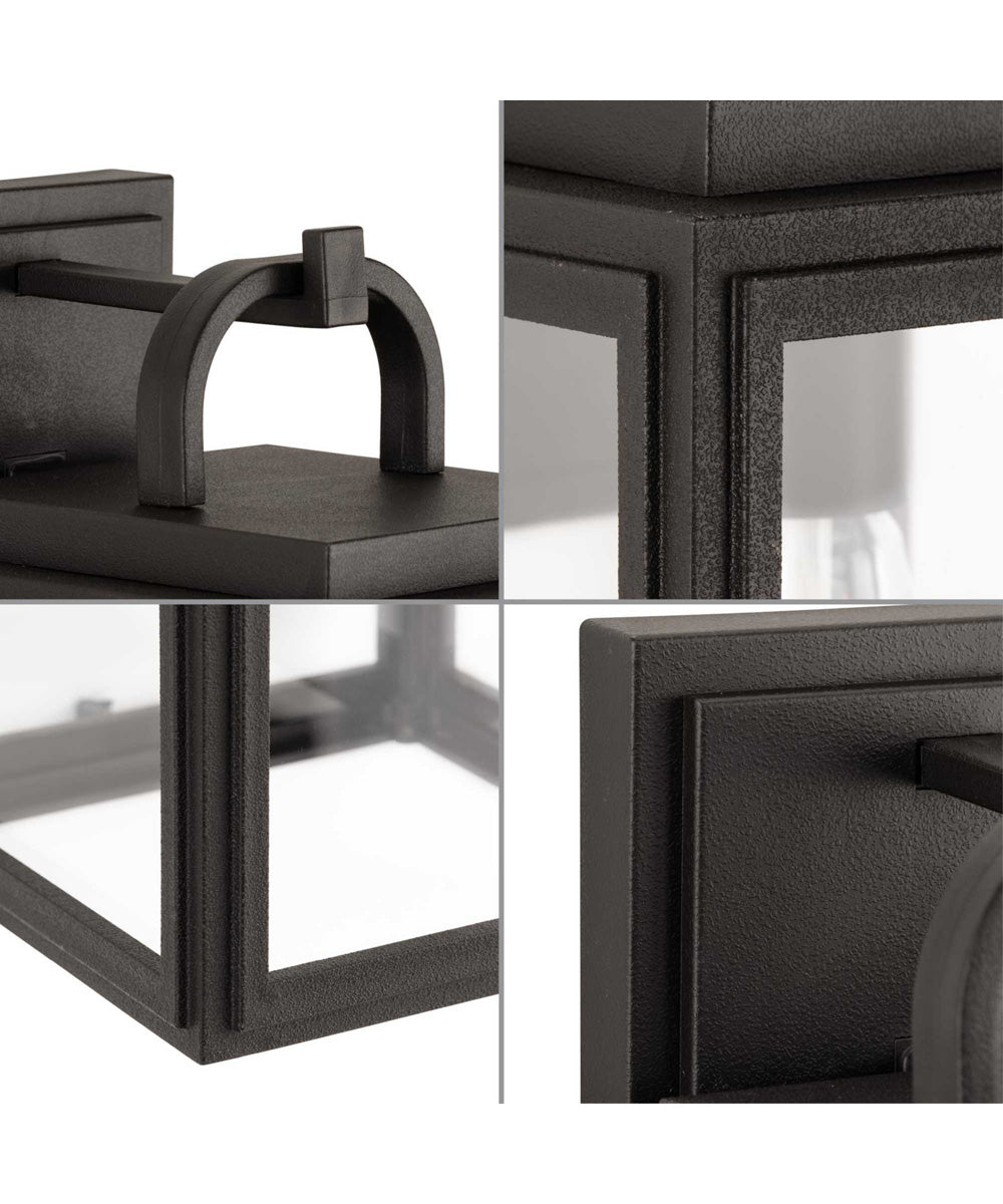 Grandbury 1-Light Transitional Clear Glass Outdoor Wall Lantern Antique Bronze