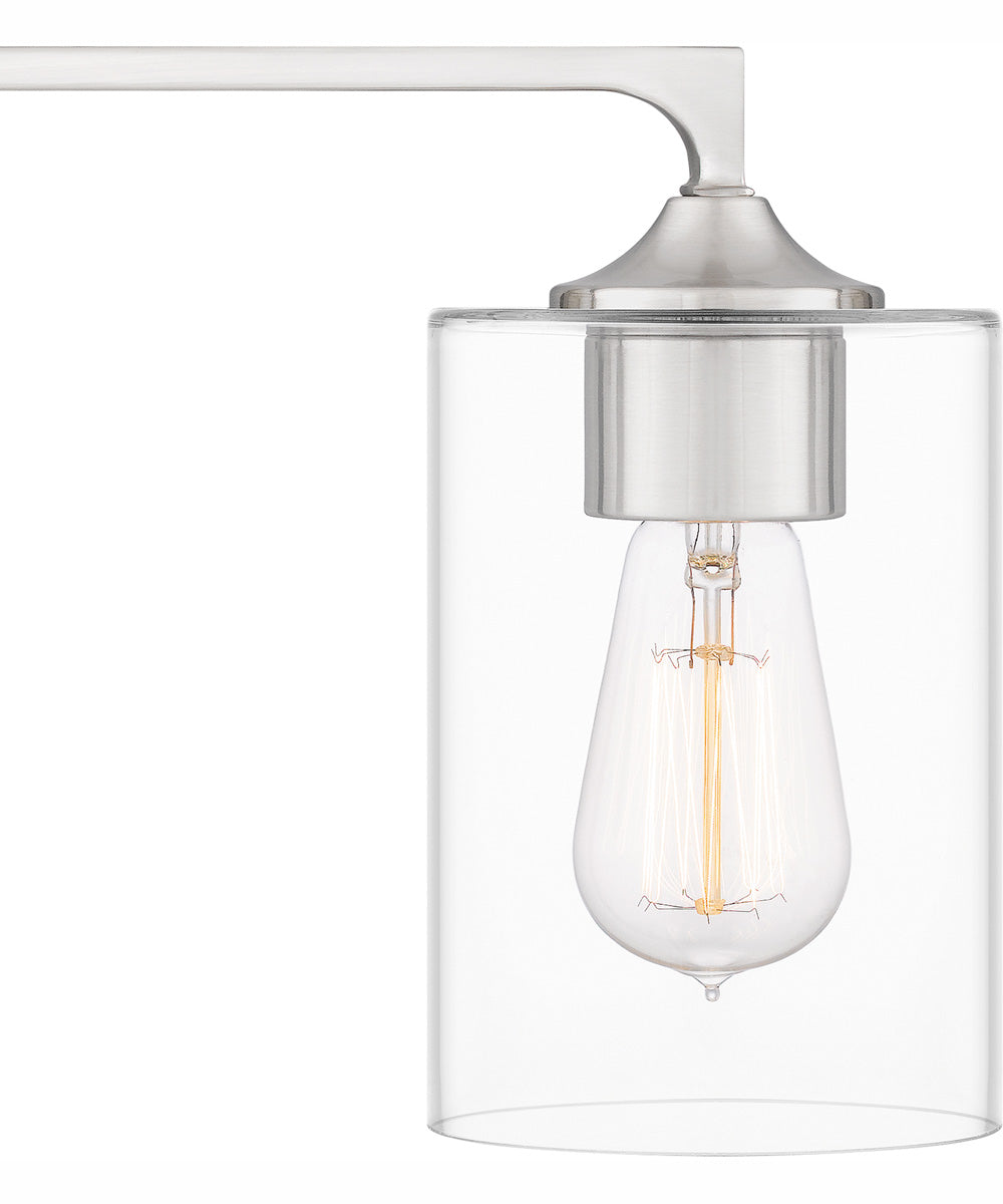 Prescott Extra Large 4-light Bath Light Brushed Nickel