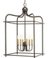 Assembly Hall 6-Light Coastal Pendant Light Antique Bronze