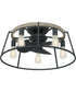 Brockton 5-light Fandolier Ceiling Fan Grey Ash