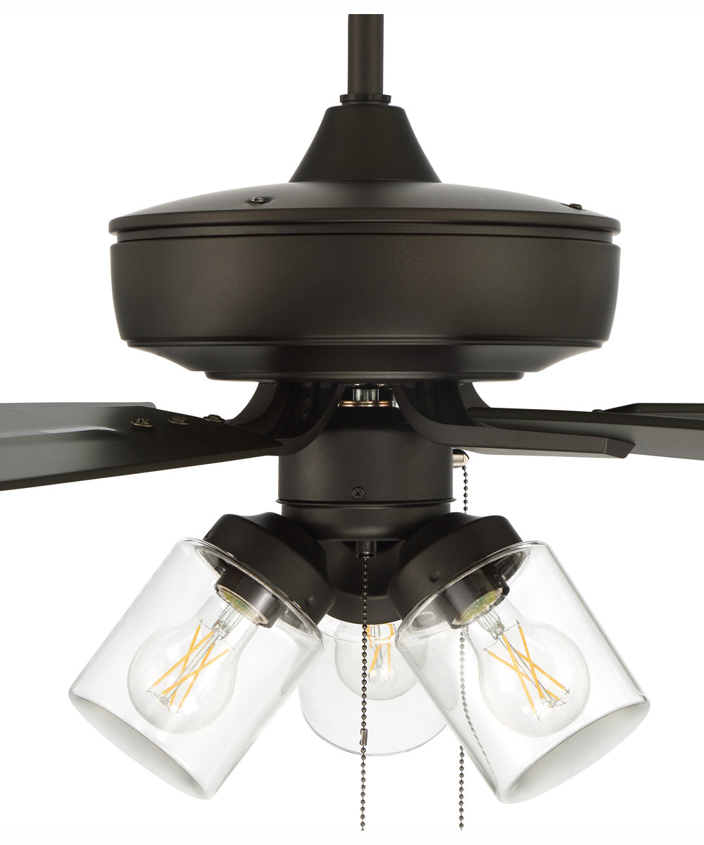 52" Outdoor Pro Plus 104 Clear 3-Light Indoor/Outdoor Ceiling Fan Espresso