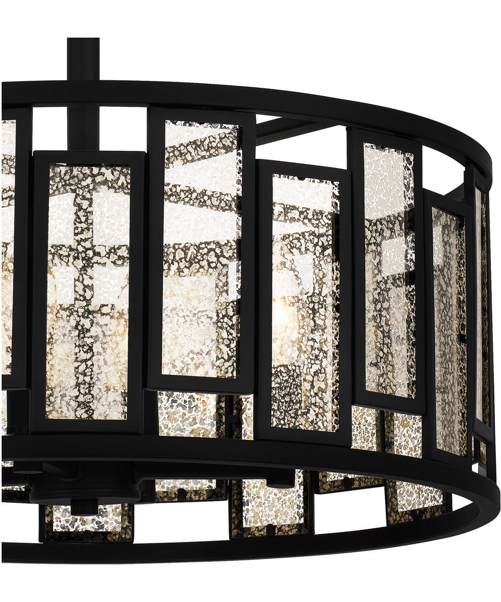 Quoizel Semi-Flush Mount Large 4-light Semi Flush Mount Matte Black