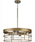 Burgess 4-Light Modern Farmhouse Chandelier Aged Bronze