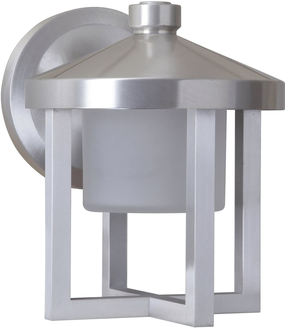 8"H Alta 1-Light LED Outdoor Wall Light Satin Aluminum