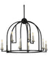 Seneca 9-Light Farmhouse Chandelier Light Matte Black